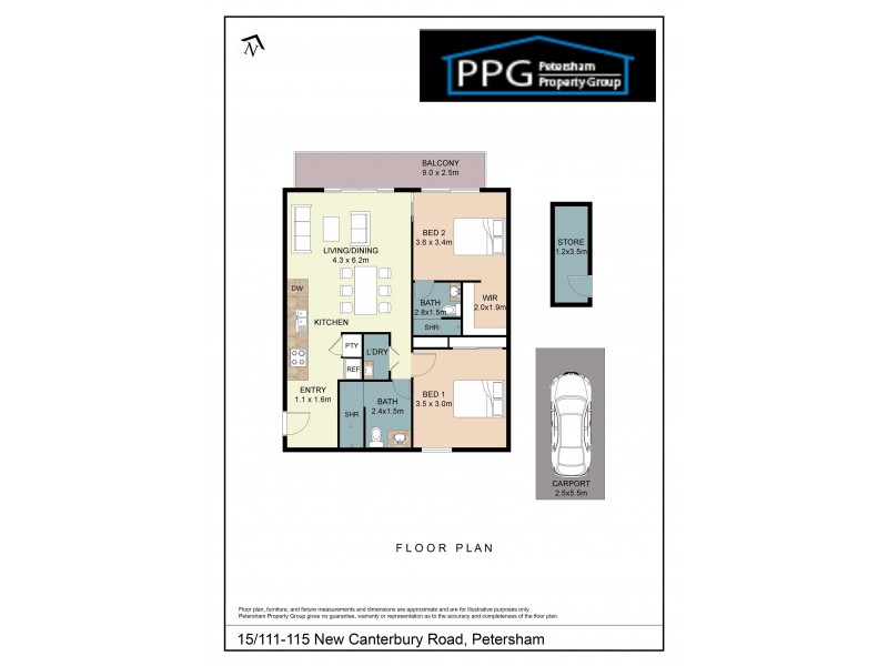 15/111-115 New Canterbury Road, Petersham NSW 2049 Floorplan