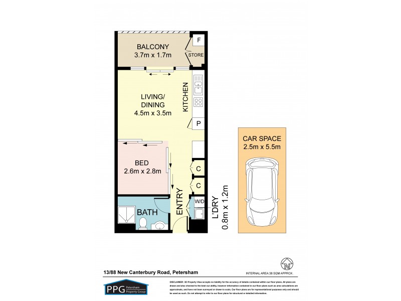 13/88-94 New Canterbury Rd, Petersham NSW 2049 Floorplan