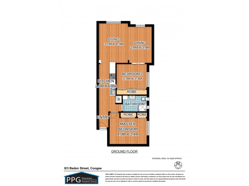 8/3 Baden Street, Coogee NSW 2034 Floorplan