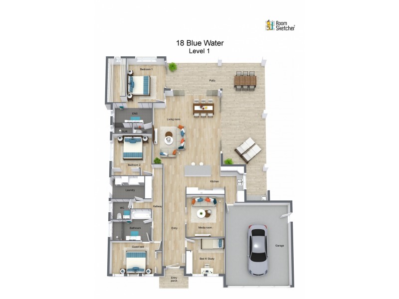 18 Bluewater Lane, Trinity Beach QLD 4879 Floorplan