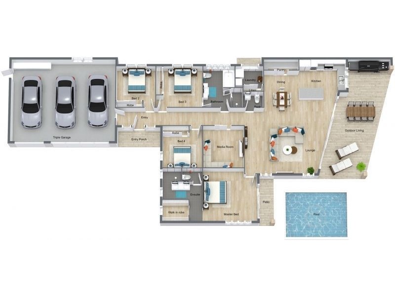 32 Bluewater Lane, Trinity Beach QLD 4879 Floorplan