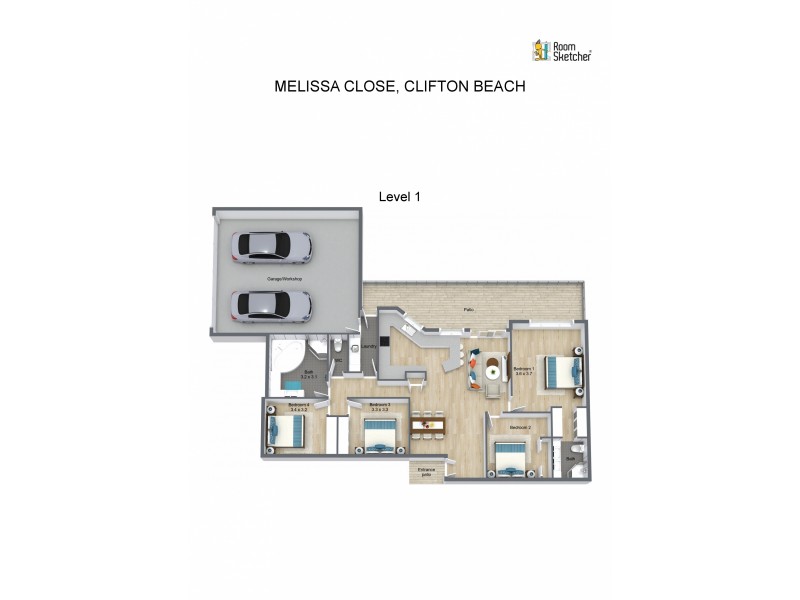 1 Melissa Close, Clifton Beach QLD 4879 Floorplan