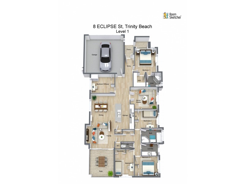 8 Eclipse Street, Trinity Beach QLD 4879 Floorplan