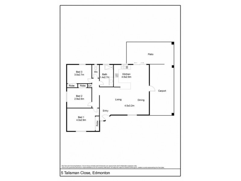 5 Talisman Close, Edmonton QLD 4869 Floorplan