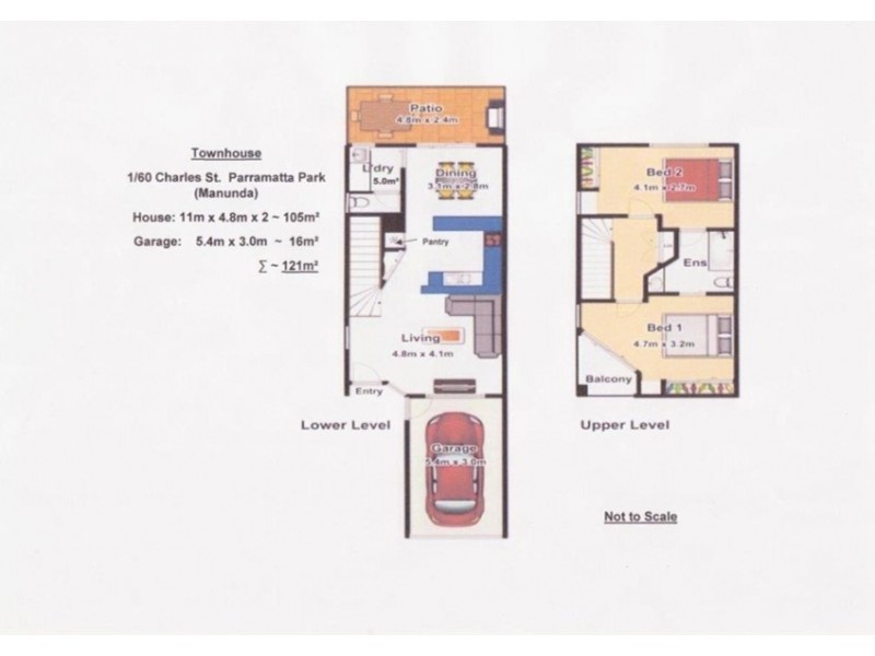 1/60 Charles Street, Parramatta Park QLD 4870 Floorplan