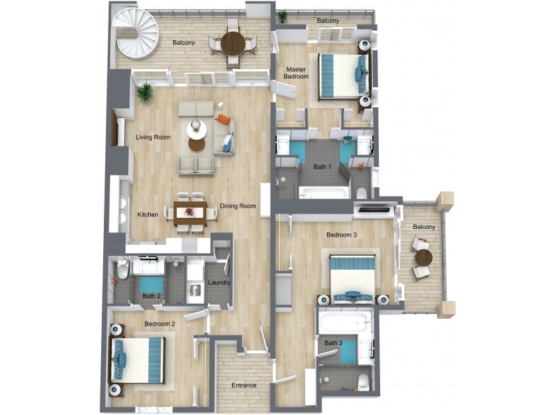 410 & 411/5 Triton Street, Palm Cove QLD 4879 Floorplan
