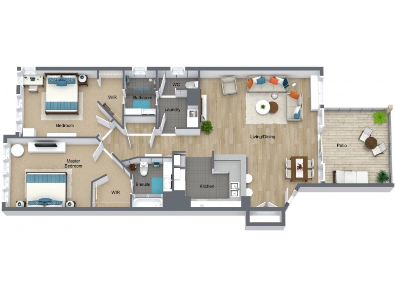 44/65-75 Vasey Esplanade, Trinity Beach QLD 4879 Floorplan
