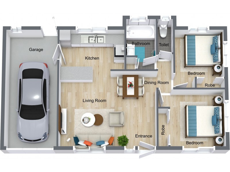 2/57 Barnard Drive, Mount Sheridan QLD 4868 Floorplan