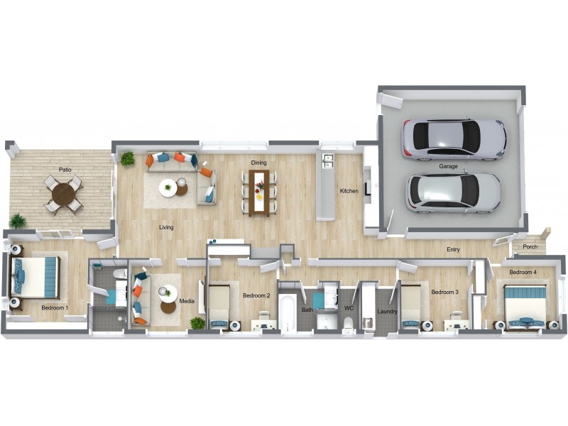 52 Seaways St, Trinity Beach QLD 4879 Floorplan