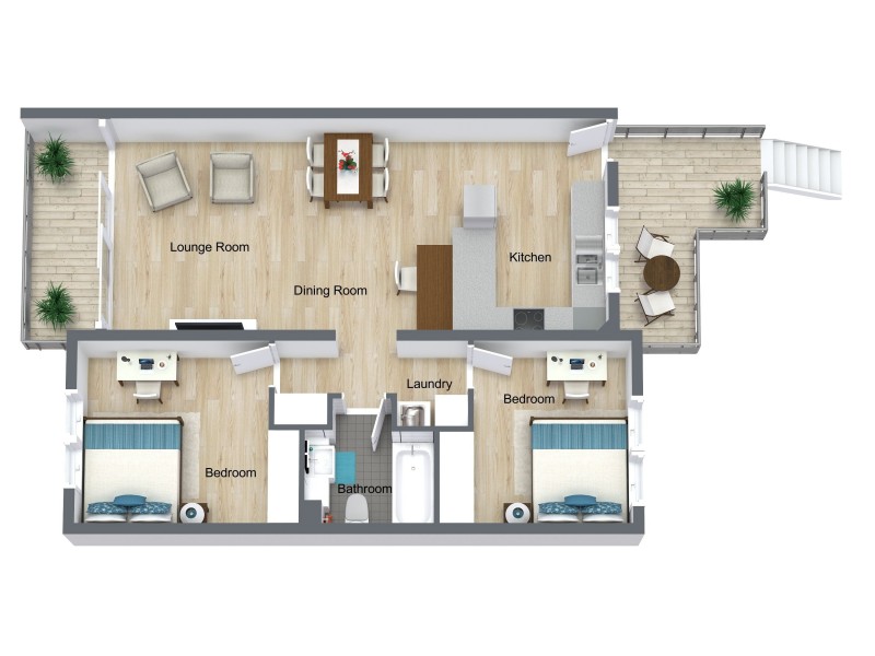 7/195-197 Kamerunga Road, Freshwater QLD 4870 Floorplan