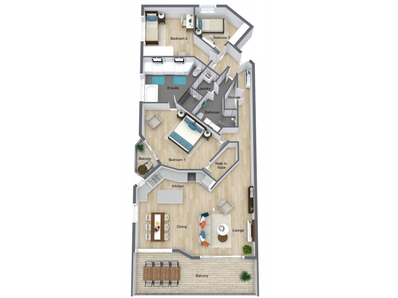 5/69 Sims Esplanade, Yorkeys Knob QLD 4878 Floorplan