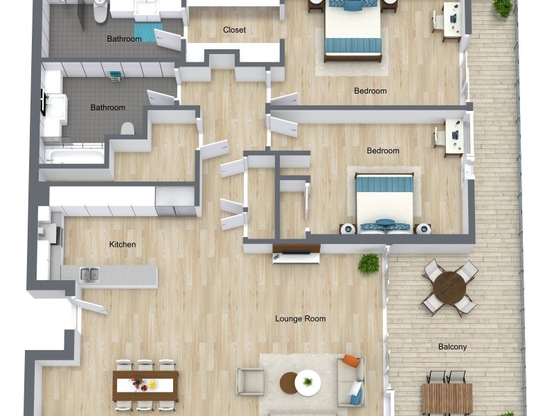 20/1 Marlin Parade, Cairns City QLD 4870 Floorplan