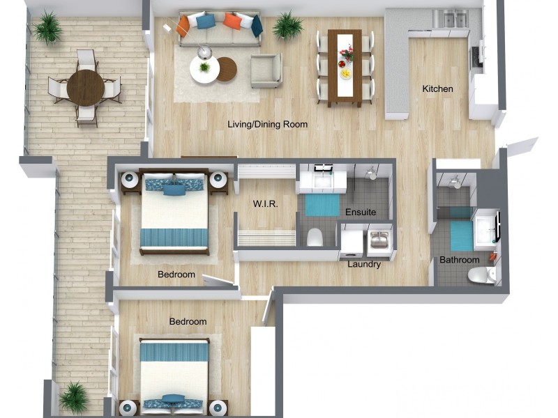 3/6-10 Wattle Street, Yorkeys Knob QLD 4878 Floorplan