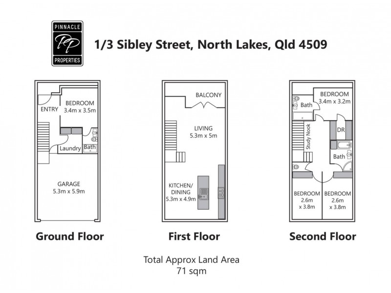 1/3 Sibley Street, North Lakes QLD 4509 Floorplan