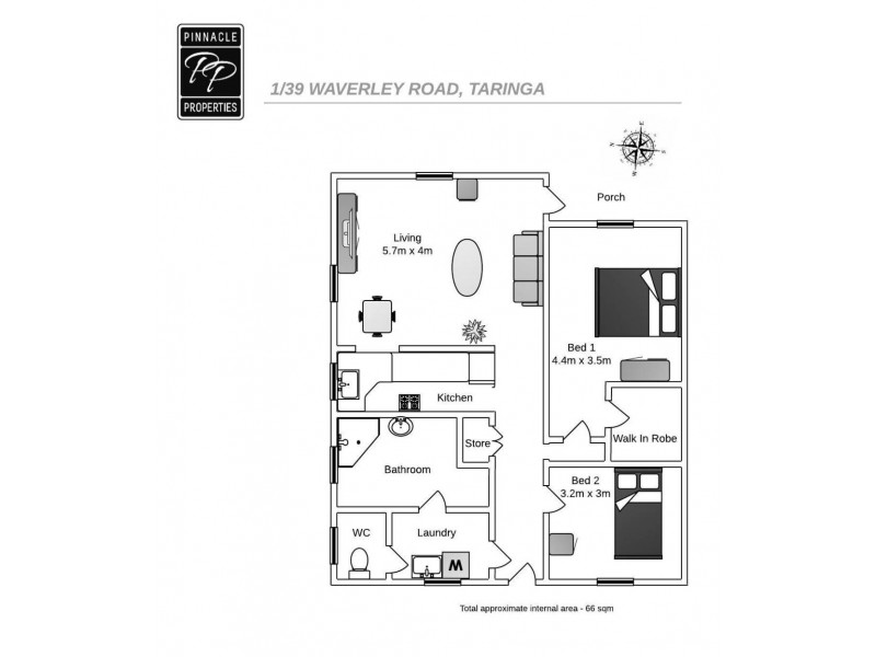 1/39 Waverley Road, Taringa QLD 4068 Floorplan