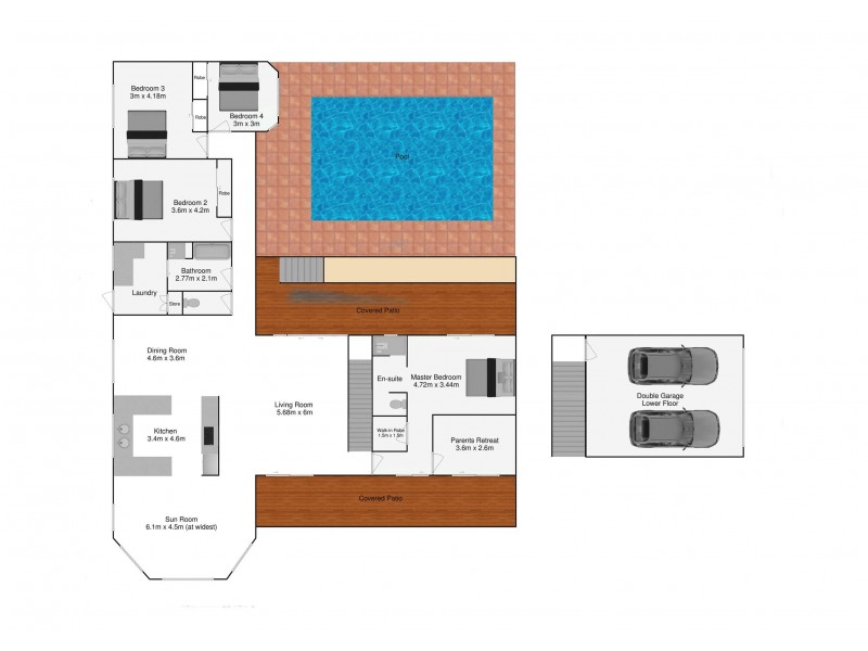 148 Boscombe Road, Brookfield QLD 4069 Floorplan