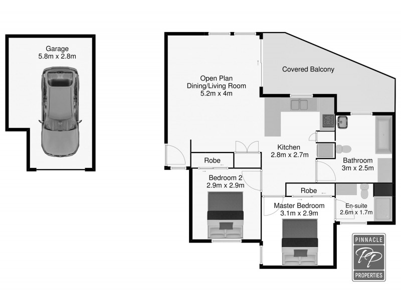 2/32 Cadell Street, Toowong QLD 4066 Floorplan