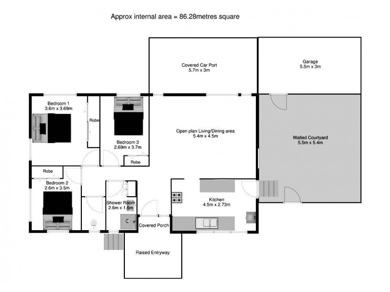 57 Meynell Street, Salisbury QLD 4107 Floorplan