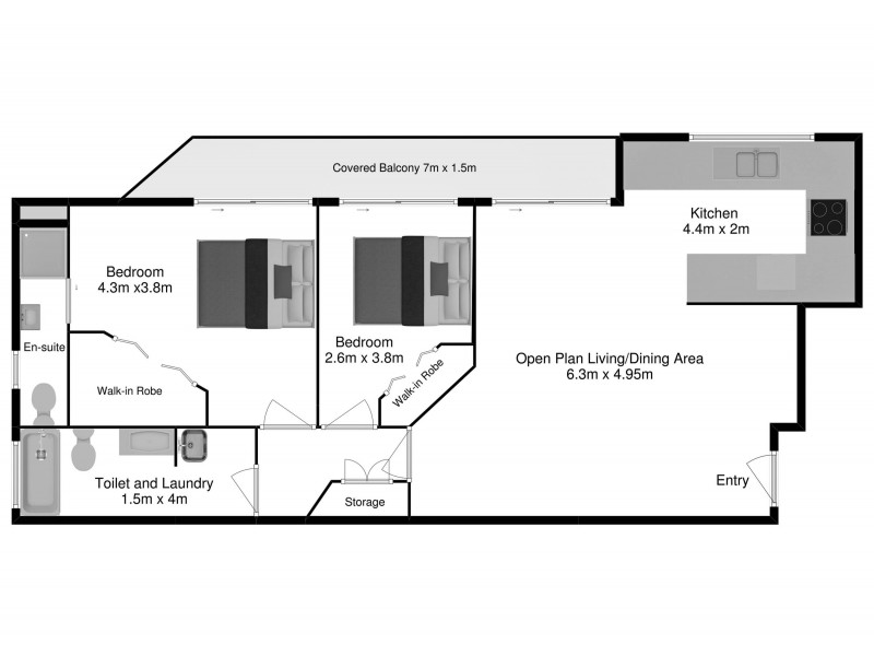 1/133 Central Avenue, Indooroopilly QLD 4068 Floorplan