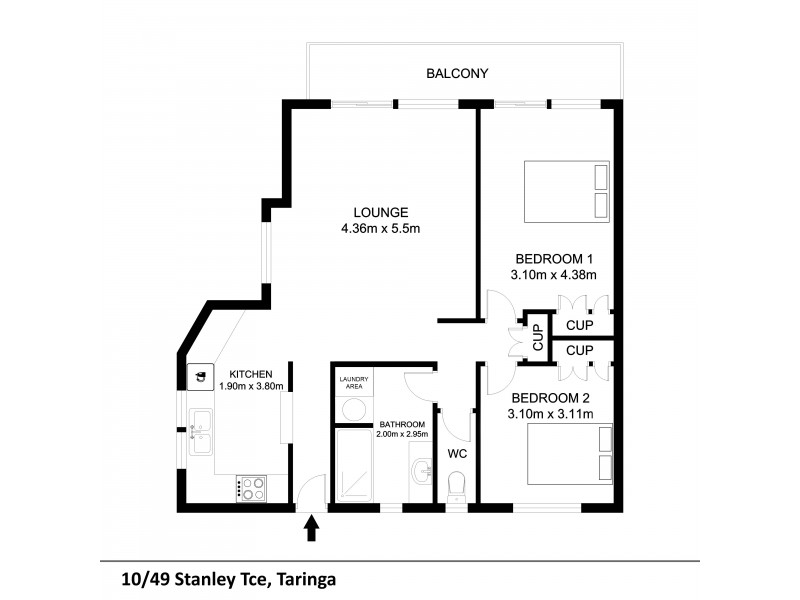 10/49 Stanley Terrace, Taringa QLD 4068 Floorplan