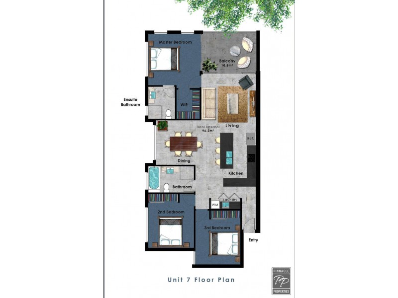 7/15 Kennington Road, Camp Hill QLD 4152 Floorplan