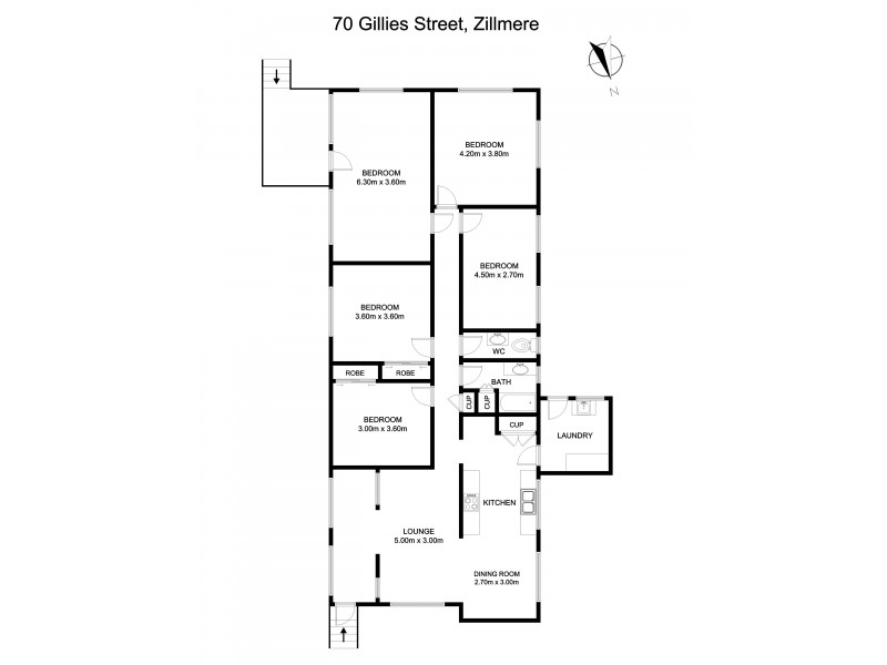 70 Gillies Street, Zillmere QLD 4034 Floorplan