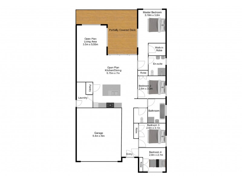 36 White Oak Place, Moggill QLD 4070 Floorplan