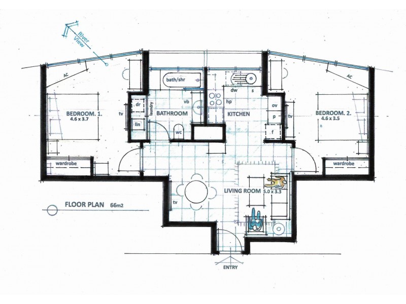 193/293 North Quay, Brisbane City QLD 4000 Floorplan