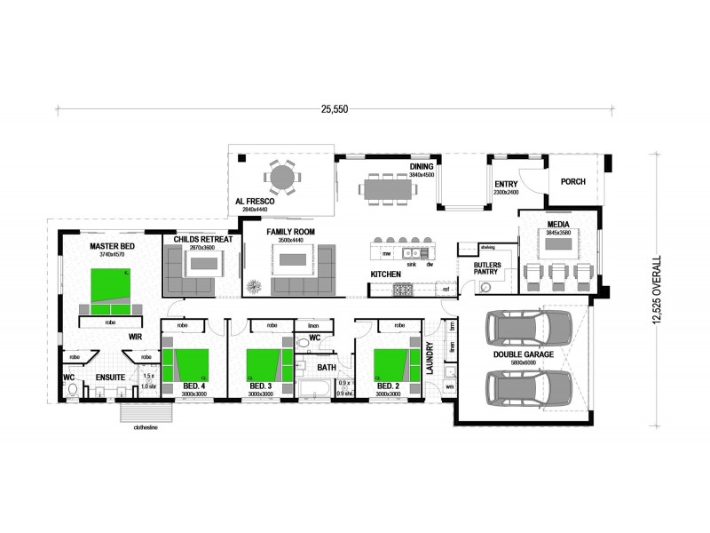 14 Miami Street, Spring Mountain QLD 4124 Floorplan