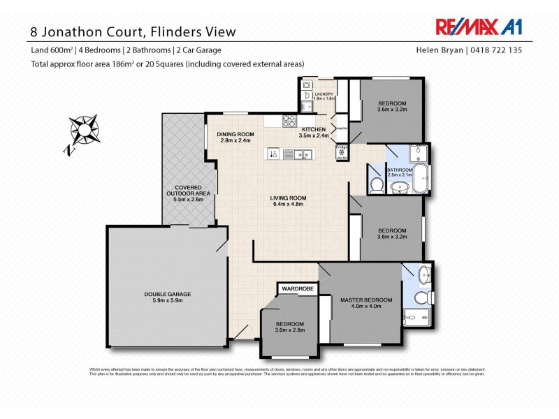 8 Jonathon Place, Flinders View QLD 4305 Floorplan