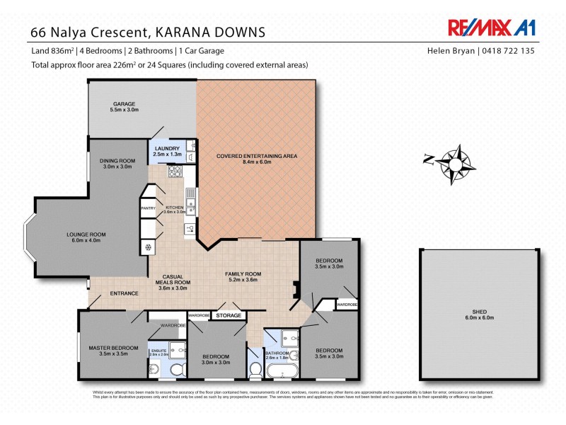 66 Nalya Crescent, Karana Downs QLD 4306 Floorplan