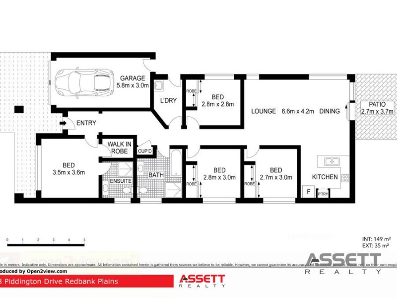 8 Piddington Street, Redbank Plains QLD 4301 Floorplan