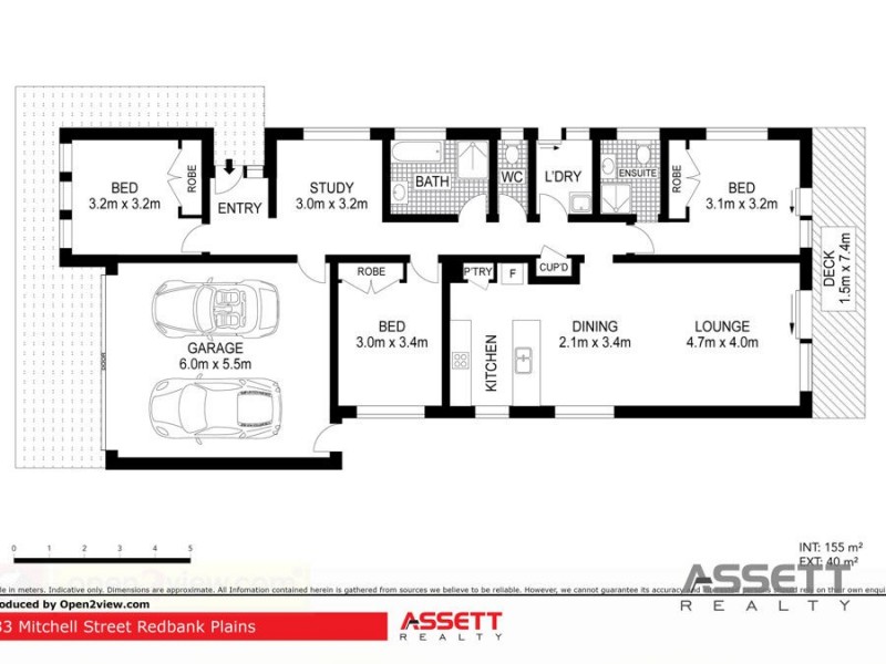 33 Mitchell Street, Redbank Plains QLD 4301 Floorplan