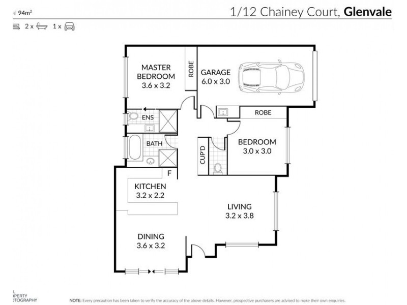 1/12 chainey court,, Glenvale QLD 4350