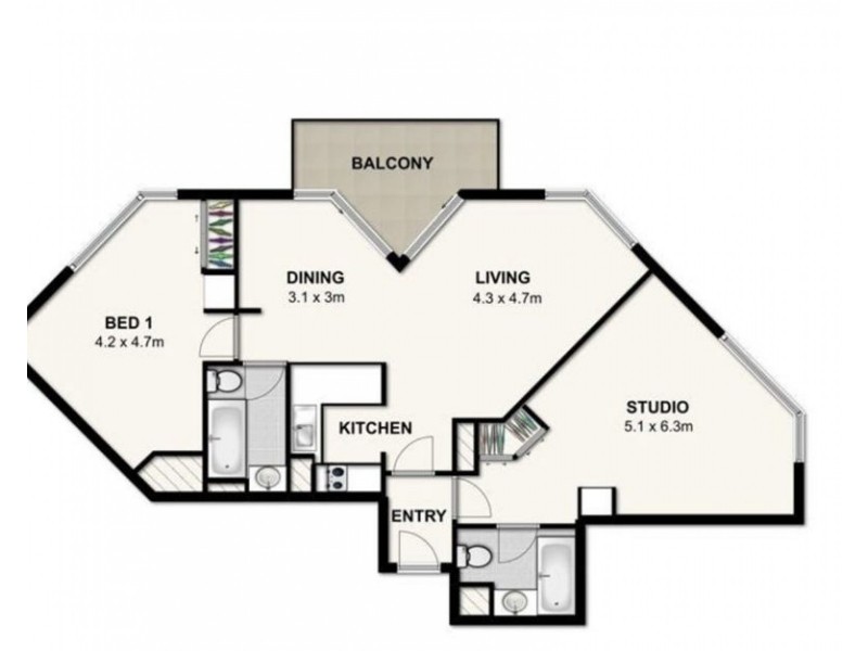 702-703/95 CHARLOTTE STREET, Brisbane City QLD 4000