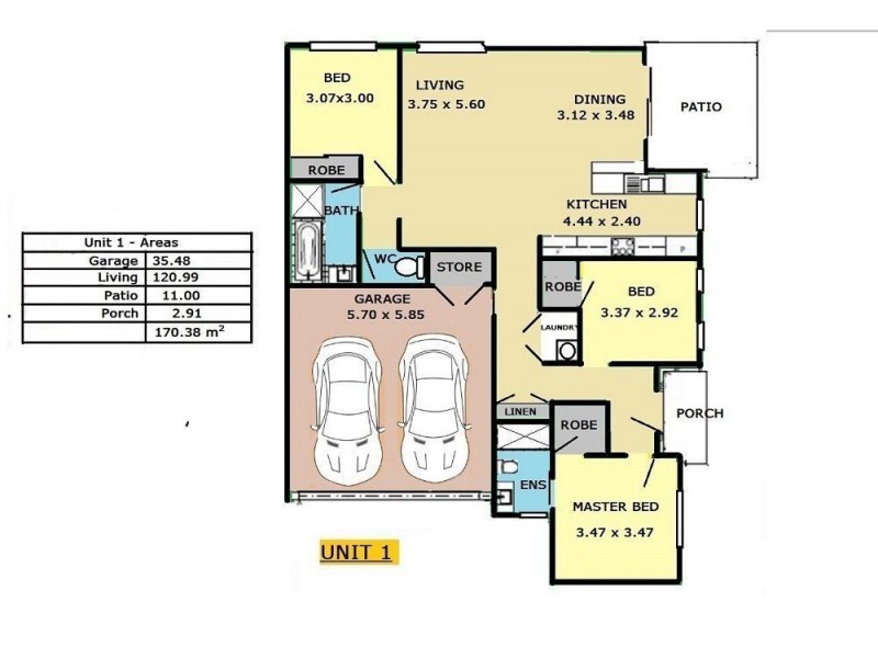 1/167-169 Barrenjoey Road, Ettalong Beach NSW 2257 Floorplan