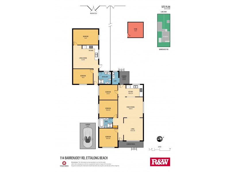 114 and 116 Barrenjoey Road, Ettalong Beach NSW 2257 Floorplan