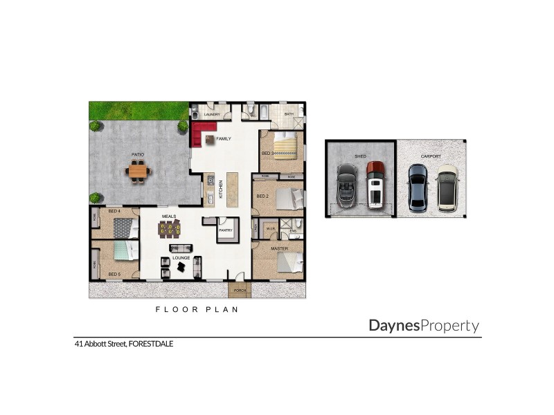 41 Abbott Street, Forestdale QLD 4118 Floorplan