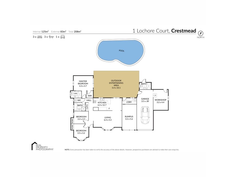 1 Lochore Court, Crestmead QLD 4132 Floorplan