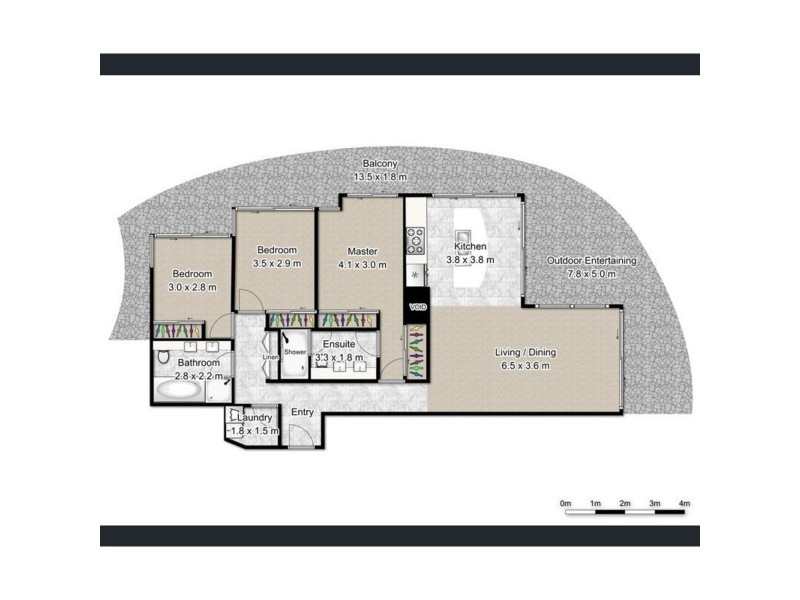 2114/2-14 The Esplanade, Burleigh Heads QLD 4220 Floorplan