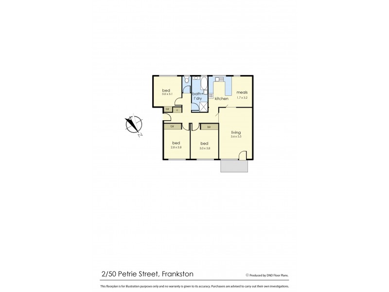 2/50 Petrie Street, Frankston VIC 3199 Floorplan