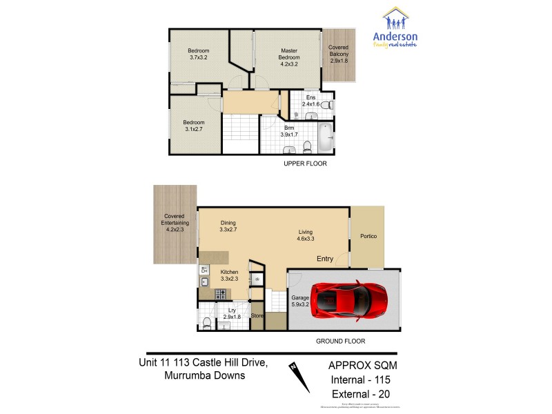 11/113 Castle Hill Drive, Murrumba Downs QLD 4503 Floorplan