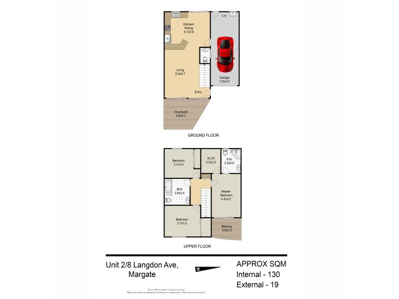 2/8 Langdon Avenue, Margate QLD 4019 Floorplan