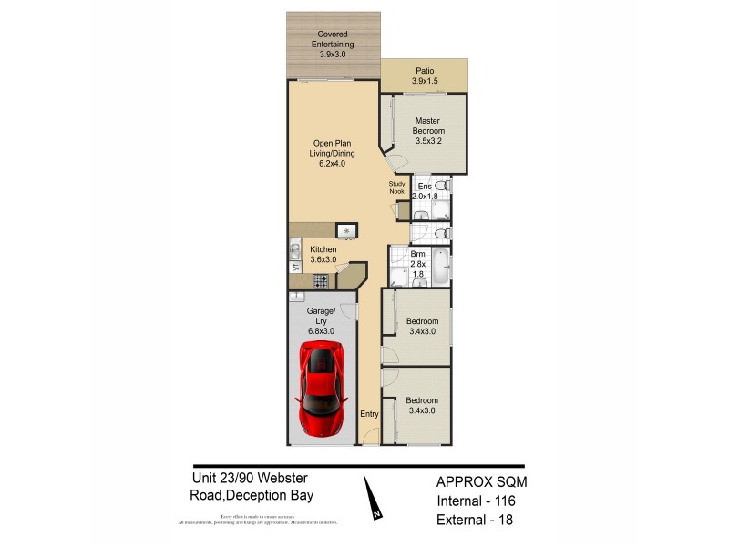23/90 Webster Road, Deception Bay QLD 4508 Floorplan