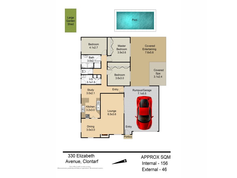 330 Elizabeth Avenue, Clontarf QLD 4019 Floorplan