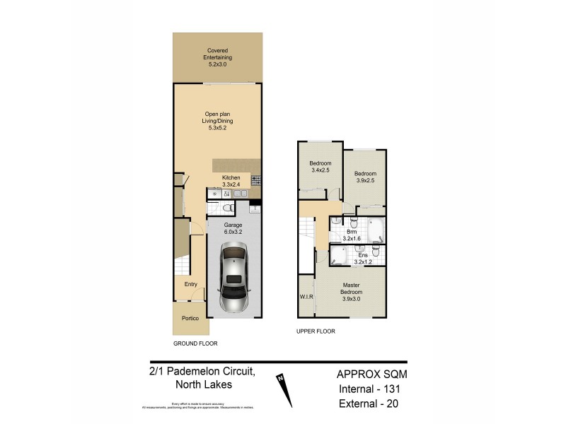 2/1 Pademelon Circuit, North Lakes QLD 4509 Floorplan