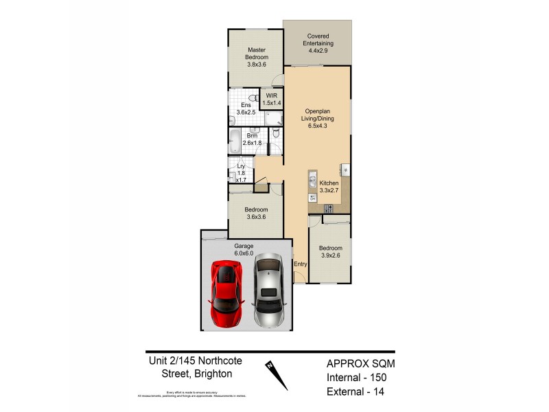2/145 Northcote Street, Brighton QLD 4017 Floorplan