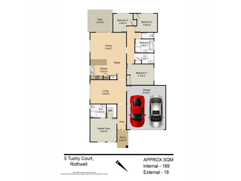 5 Tuohy Court, Rothwell QLD 4022 Floorplan