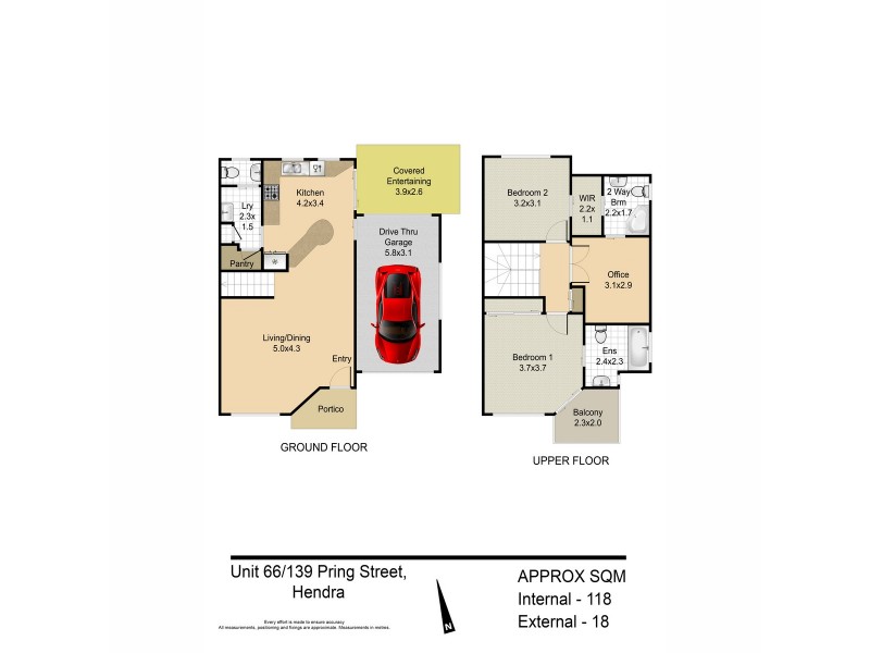 66/139 Pring Street, Hendra QLD 4011 Floorplan