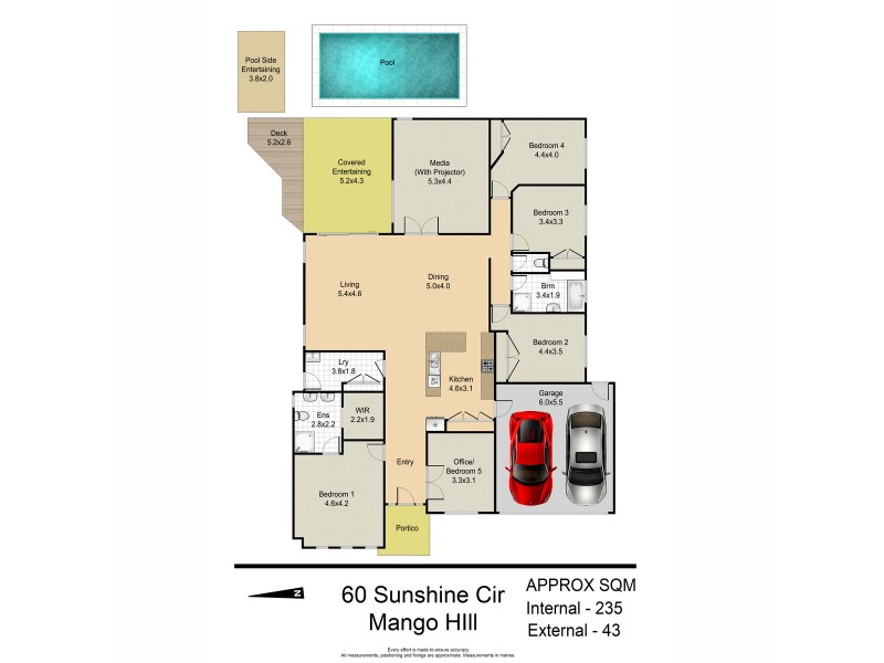 60 Sunstone Circuit, Mango Hill QLD 4509 Floorplan
